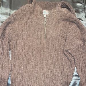 Pink Republic Teddy Quarter Zip Hoodie